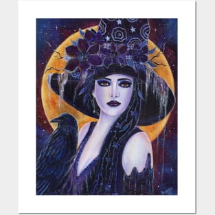 Solania Halloween witch by Renee Lavoie Posters and Art